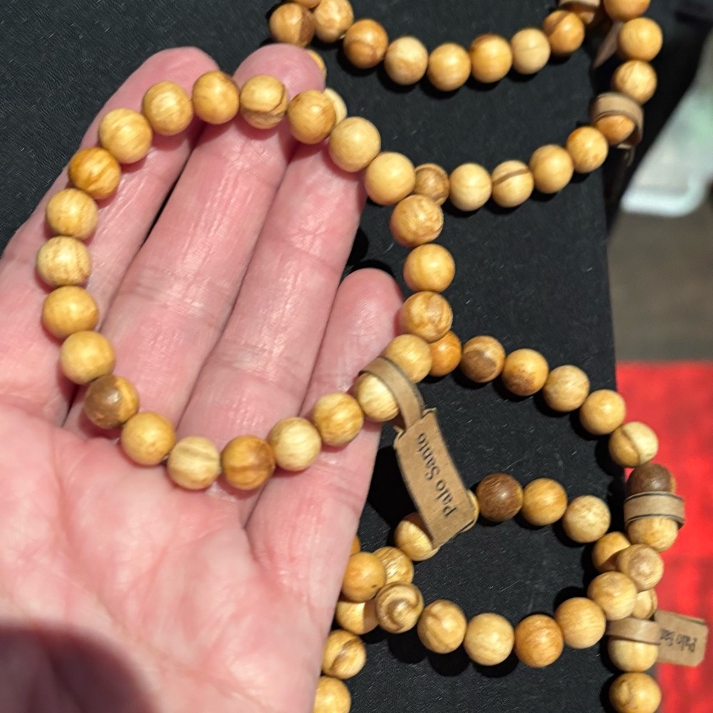 Palo Santo Wood Bead Bracelet. Experience the essence of this amazing fragrance